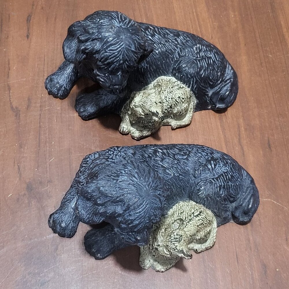 Austin Metal Cast Iron Furry Friends Dog Cat 2006 Pair of 2 - Picture 7 of 12